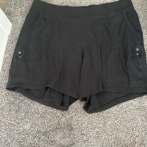 Just my size hundred percent cotton 1X black short